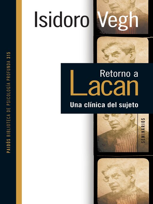 Title details for Retorno a Lacan. by Isidoro Vegh - Available